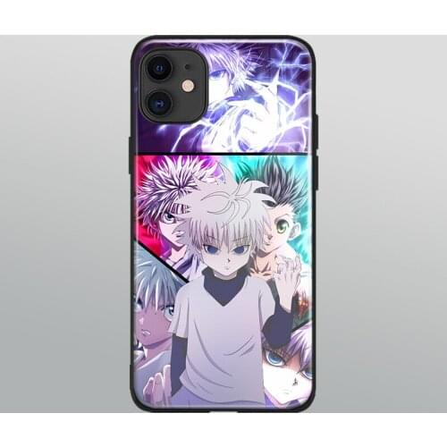 Killua zoldyck anime HxH Tempered Glass Soft Silicone For iPhone SE 6s 7 8 Plus X XR XS 11 Pro Max Phone Case Cover Shell
