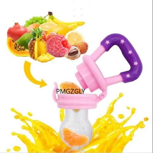 Baby Nipple Feeder Silicone Pacifier Fruits Infant Feeding Supplies Soother Nipples New Baby Food Pacifier Clips Soother Holder