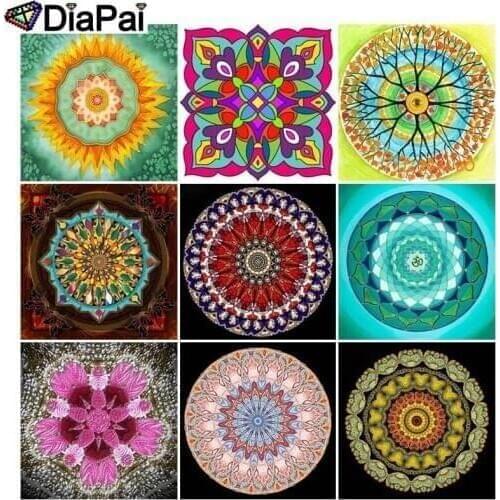 DIAPAI 5D DIY Diamond Painting Full Square/Round Drill "Religious Mandala" 3D Embroidery Cross Stitch 5D Decor Gift
