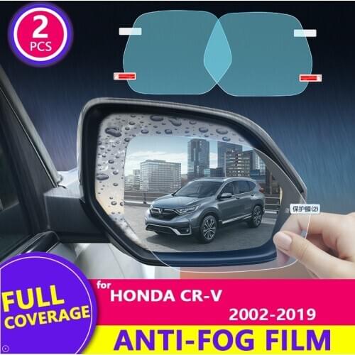 For Honda CRV 2002 - 2019 CR-V 2007-2011 2017 2018 Full Cover Rearview Mirror Film Anti-Fog Auto Mirror Sticker Car Accessories