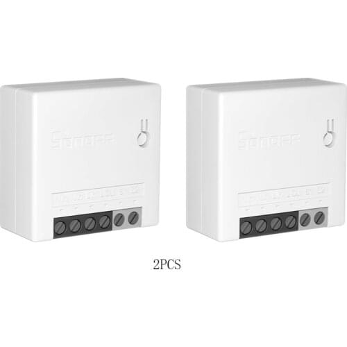 2pcs Sonoff TH10 Wifi Smart Switch Support Temperature And Humidity Monitoring WiFi Smart Home Wireless Switch Works With Alexa