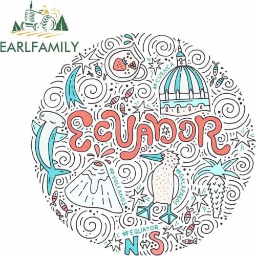 EARLFAMILY 13cm x 12.8cm For Circle Concept Car Door Stickers Occlusion Scratch Decal Car Accessories Waterproof Decoration