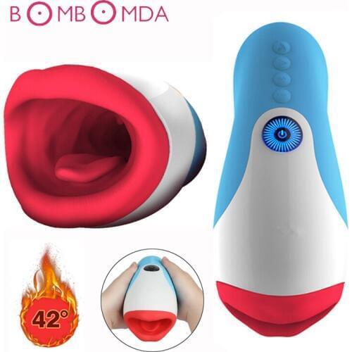 Electric Vibrating Blowjob Deep Throat Pulse Electric Male Masturbators Cup Sucking Vibrators Adult Sex Toys For Men Sex Machine