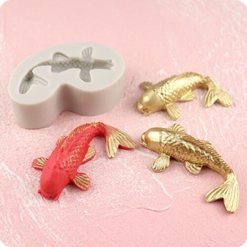 Ocean Goldfish Mould Silicone Mold Fondant Cake Decorating Tool Gumpaste Sugarcraft Chocolate Forms Bakeware