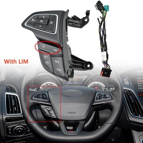 Steering Wheel Audio Volume Bluetooth Cruise Control Switch Button For Ford Focus Mk3 2015-2017 Kuga 2017