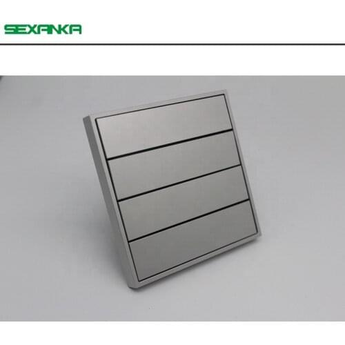 KNX EIB smart home atomization system 4-digit metal button smart wall light switch
