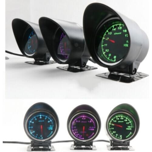 1PCS 60MM modified car meter cap/racing DEFI cover/black single hole water temperature turbine tachometer mount universal