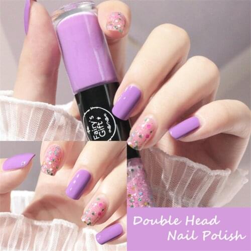 Double Head Nail Polish Quick Drying Without Baking Durable Not Easy To Fade Nail Art All for Manicure Regular Gel Nail Polish