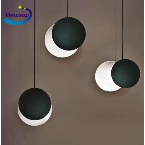 New Moon A Chandelier Modern Concise Originality Bedroom Bedside Lamp Study Lamps And Lanterns Bar Counter Personality Led Small