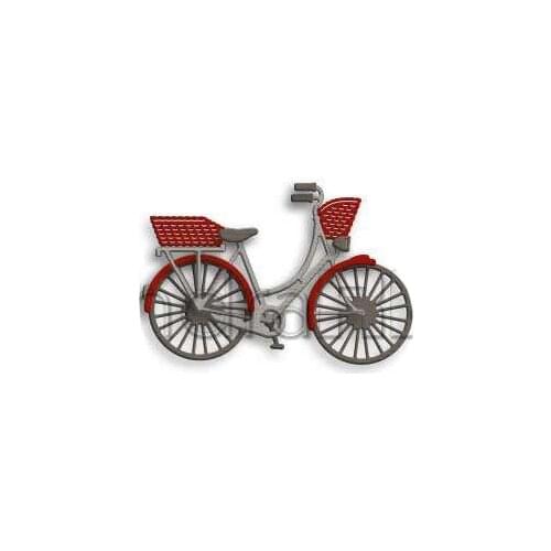 Mini Bicycle Vehicle Transportation Metal Cutting Die And Stamps Scrapbooking Background DIY Decoration Craft Embossing Albums