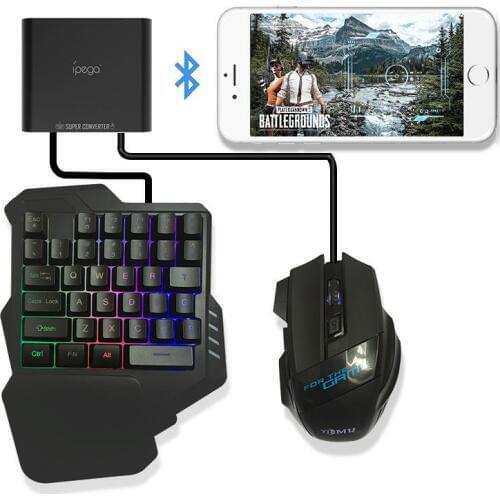 PUBG Mobile Gamepad Controller Keyboard Mouse Converter Auxiliary Adapter For Android Phone to PC Bluetooth 4.0 Plug and Play