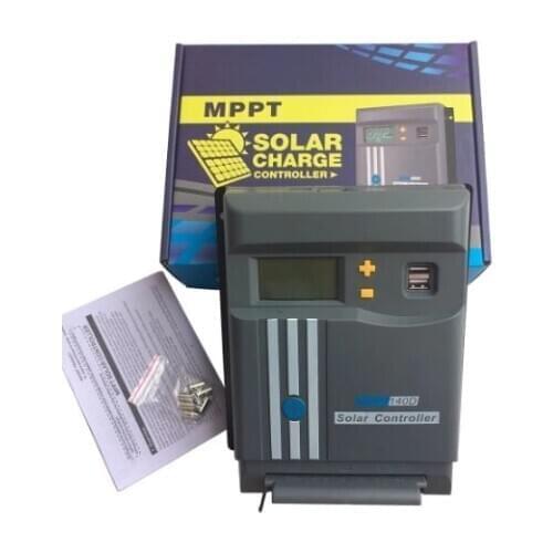 MPPT 10A 20A 30A 40A with WIFI 12V/24V auto Solar Panel Battery Regulator Charger Controller Dual USB LCD LifePo4 / Lithium bat