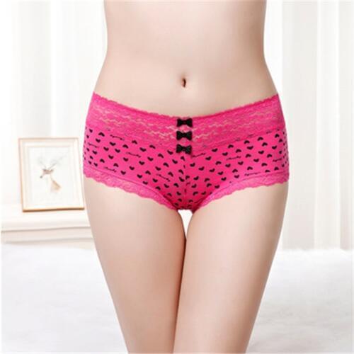 Underwear Girl Pabties Sexy String Lingerie Lace Thong Seamless Briefs "Love" Print Panties Knickers Tanga 6pcs/lot