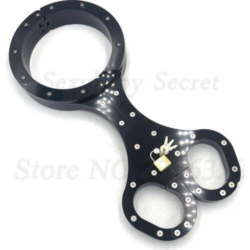 New Fetish Slaves Restraints Chastity Device,Neck Collar Handcuffs With Lock,Bondage BDSM Adult Games Sex Toys For Couples