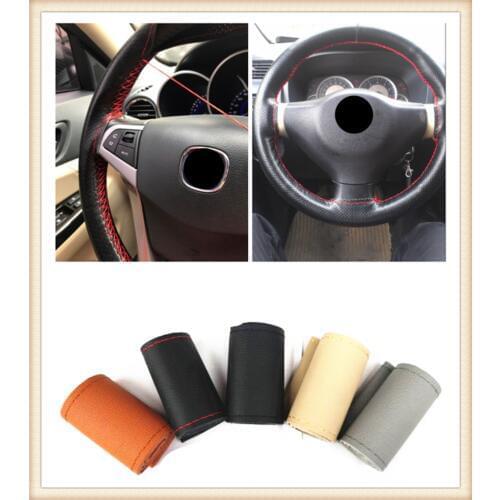 New car interior hand sewing steering wheel cover protection for Mercedes Benz Generation GLE63 GLE450 C450 C350 A45