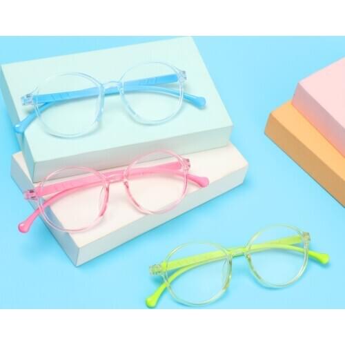 Hot Fashion Anti-blue Light Kids Glasses Children Computer Online Eyeglasses Portable Eye Protection Eyewear Accessories Frame