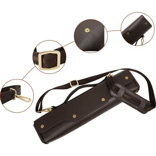 Portable Flute Storage Bag Container Instrument Accessories Coffee-colored Musical Instruments Parts Accessories