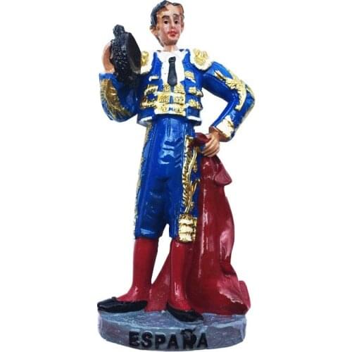 QIQIPP Creative magnetic refrigerator magnet Spanish matador three-dimensional travel commemorative decoration