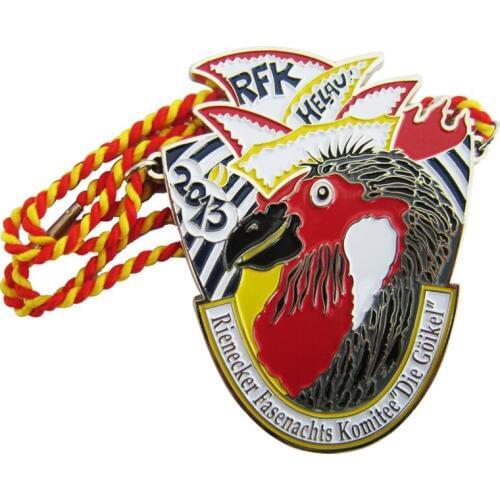Promotional Metal Sports Medal Color Irregular Medal Decoration No minimum order k200226