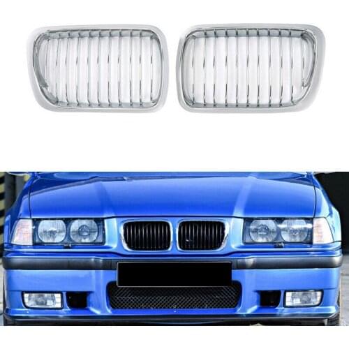 Car Front Kidney Grille Grill For-BMW M3 E36 3 Series Coupe Sedan M Look 97-99 51138195151 51138195152
