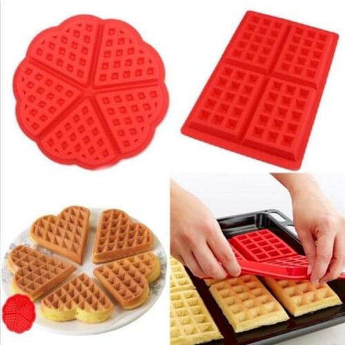 Silicone Cake Mould Waffle Mould Bakeware DIY Mould Kitchen Cooking Cake Makers Tool Chocolate Donut Maker Fondant Pan