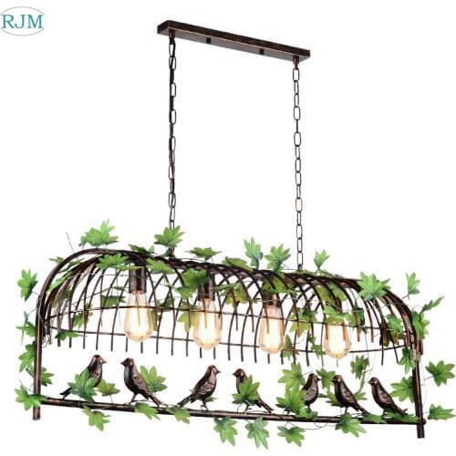Nordic Industrial Iron Bird Pendant Lamps Personality Creative Pendant Lights for Living Room Restaurant Balcony Bar Cafe Light