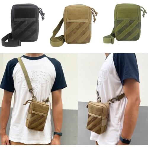 Universal Tactical Pouch Holster Military Molle Hip Waist EDC Bag Wallet Pouch Purse Phone Case with Zipper Camping Hiking Bags