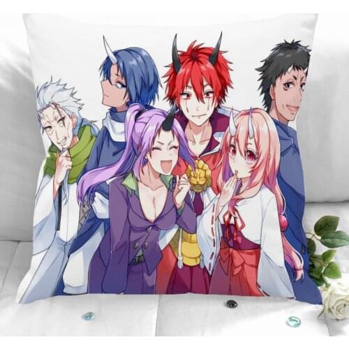 That Time I Got Reincarnated as a Slime Square Pillowcase Home Decorative Zipper Pillow Cover 35X35cm40X40cm(One Side)