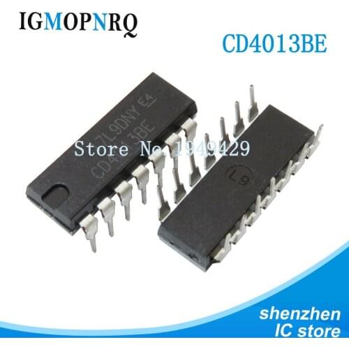 10PCS/lot CD4013BE DIP16 CD4013 trigger Dual CMOS New