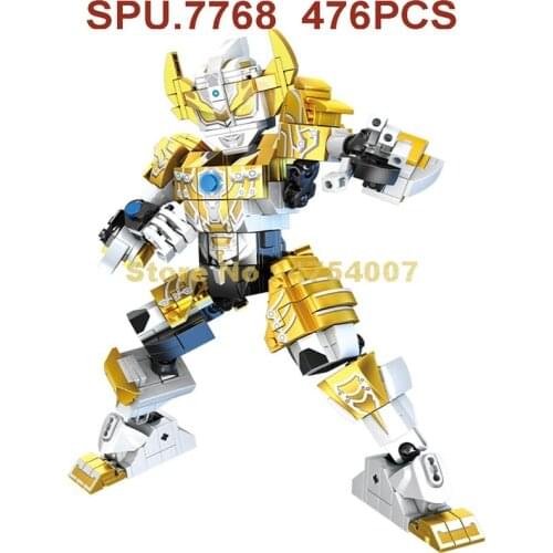 108654 476pcs Anime Taiga Ultraman Joint Movable Building Blocks Toy