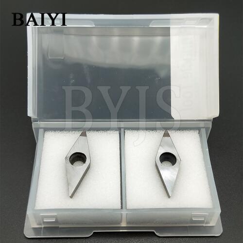 2pcs VCGT160404 Turning Inserts CBN PCD Diamond Insert VCGT 160404 Blade for Lathe cnc Turning Cutter Aluminum Copper Tool