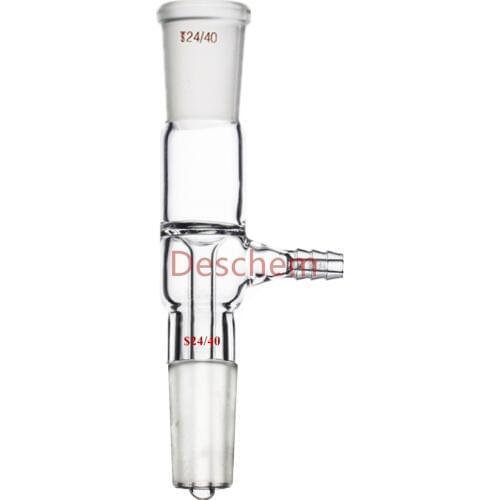 24/40,Glass Straight Tube Vacuum Take-off Adapter,Gas Inlet Adapter