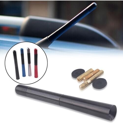 Car Roof Antenna Carbon Fiber 12cm Short Stubby Mast Antenna For Car Replacement Accessories