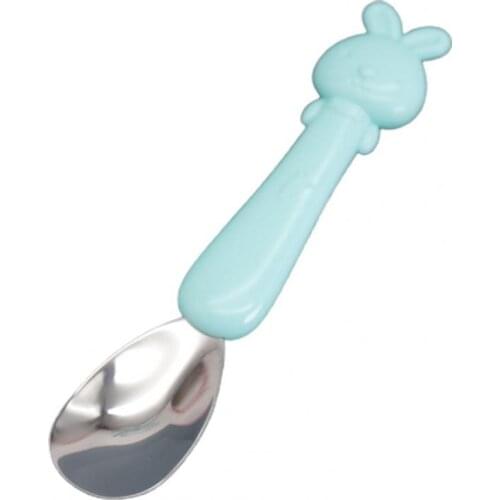 Baby Spoon Smooth Edge Corrosion Resistant Food Grade Material Baby Feeding Fork Utensil for Household