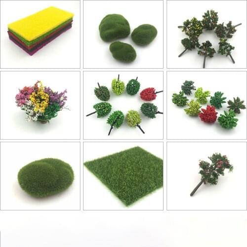 DIY handmade sand table model building material model flower tree fruit flower tree simulation hedgerow