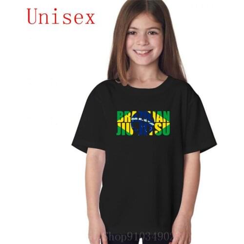 Brazilian Jiu Jitsu Flag 2020 Summer Newest Design Especial for Kids Cute Kawaii Tee Boy Kid Top Children All Cotton