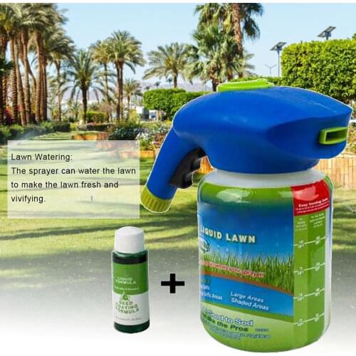 Garden Seed Sprayer Combination Liquid Lawn Seed Sprinkler System Grass Plastic Seed Sprayer Watering Can Fast Easy Sprayers