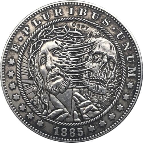 Hobo Nickel 1885-CC USA Morgan Dollar COIN COPY Type 126