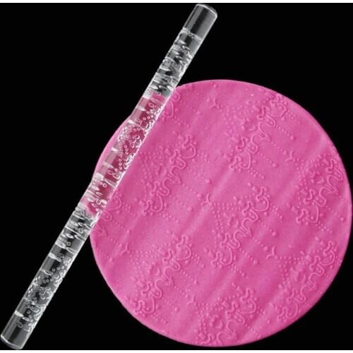 Cake Tool Droplight Fondant Embossing Rolling Pin Cupcake Acrylic Fondant roller Cake Decorating Baking Accessories Tools