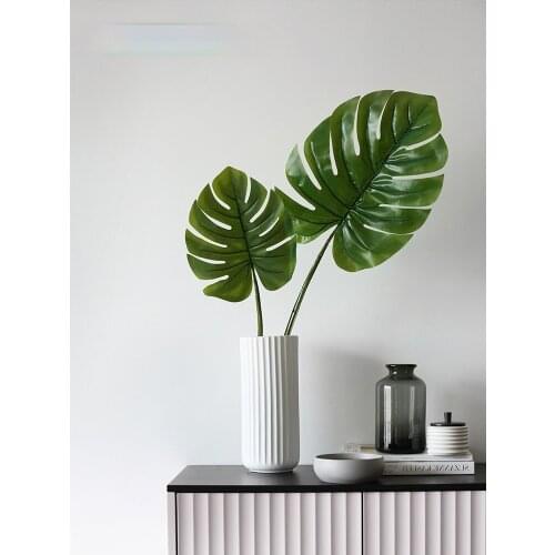 GY Monstera Simulation Plant Flower Arrangement Decoration Boxi Home Soft Decoration Fake Bouquet Artificial Flower Decoration