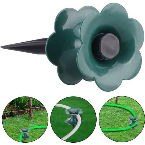 Hose Guide Zinced Spike High-strength Garden Lawn Wind Pipe Retractable Durable ABS+zinc Alloy Plant Protection