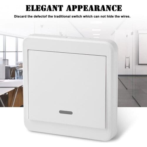 AC Panel 86 Wall Switch Wireless Remote Control Relay Switch Transmitter Relay Switch Receiver 110-220V interruptor