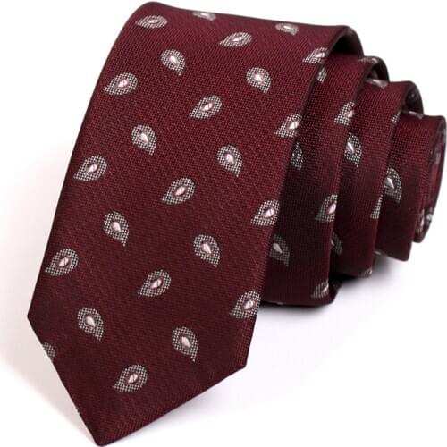 2020 New Design Groom Wedding Party Tie High Quality 6CM Red Ties For Men Business Suit Work Necktie Fashion Formal Neck Tie