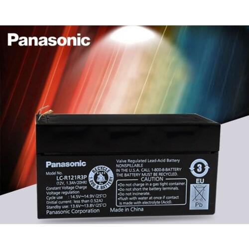 Panasonic Original 12V 1.3AH Rechargeable Batteries Lead Acid Storage Batteries for Desk Lamp LED Light Device Loudspeaker