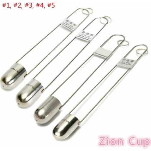 Viscosity cup stainless steel precision mixing and thinning tool Zion Cup 1#2#3#4#/5#,Suitable for very thin liquids
