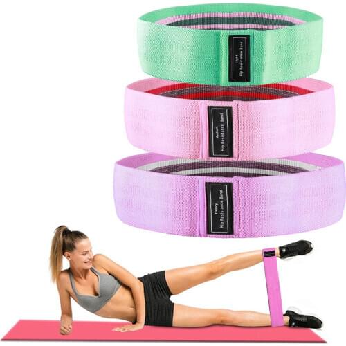 Durable Hip Circle Loop Band Yoga Anti-slip Gym Fitness Rubber Band Exercise Braided Elastic Band Hip Lifting Resistance Band