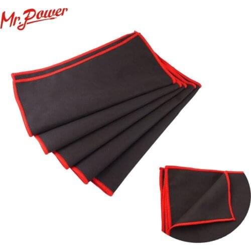 5Pcs Guitar Bass Cleaning Cloth Micro fibre Material Polish Cloth Black Cleaner Cloths for Guitar Instrument Parts Accessories