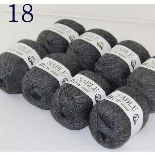 Sale Super Soft 8X50g Pure Sable Cashmere Wrap Shawls Hand Knit Wool Crochet Yarn Dim Gray 243-18-8