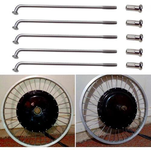 36Pcs 60-305mm 12G Electric Bicycle E-bike Wheel Tire Steel Spokes Bicycle Electric Bike Copper Nipple Bike Accessories