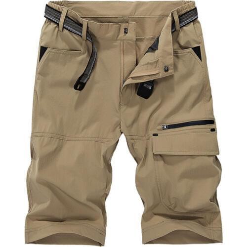 5XL Men Outdoor Summer Tactical Hiking Short Trousers Breathable Quick Dry Scratchproof Trekking Fishing Climbing Trousers